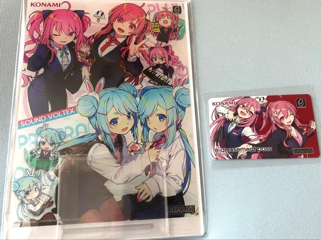 SDVX 年間パス特典 アクリルパネル＆e-amusement pass セット SDVX 年間パス特典 アクリルパネル＆e-amusement pass セット